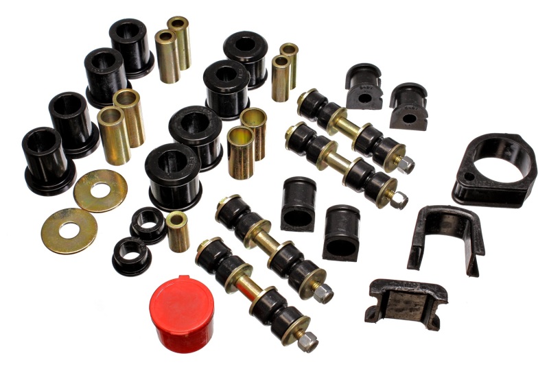 Ford ZX2 Suspension Bushing Kit - Energy Suspension - Hyper-Flex System - Black - `97-`01